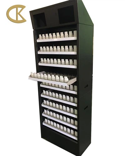 Custom LED Light metal tobacco Display Case cigarette Cabinet