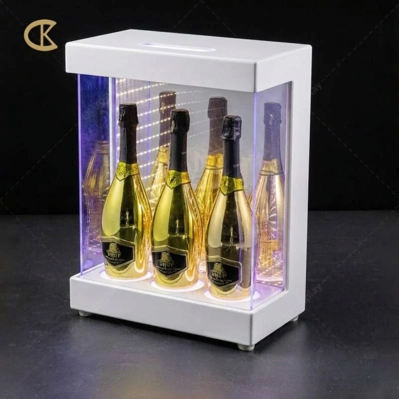 Multi-bottle champagne cabinet