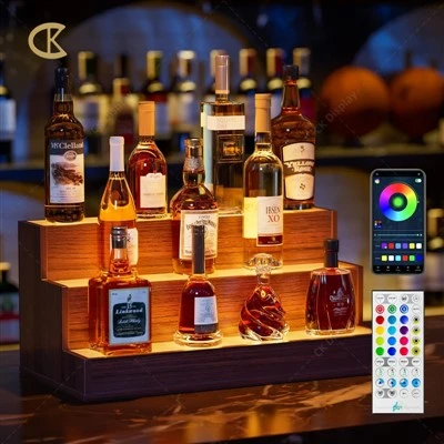 LED Lighted Liquor Bottle Display Shelf
